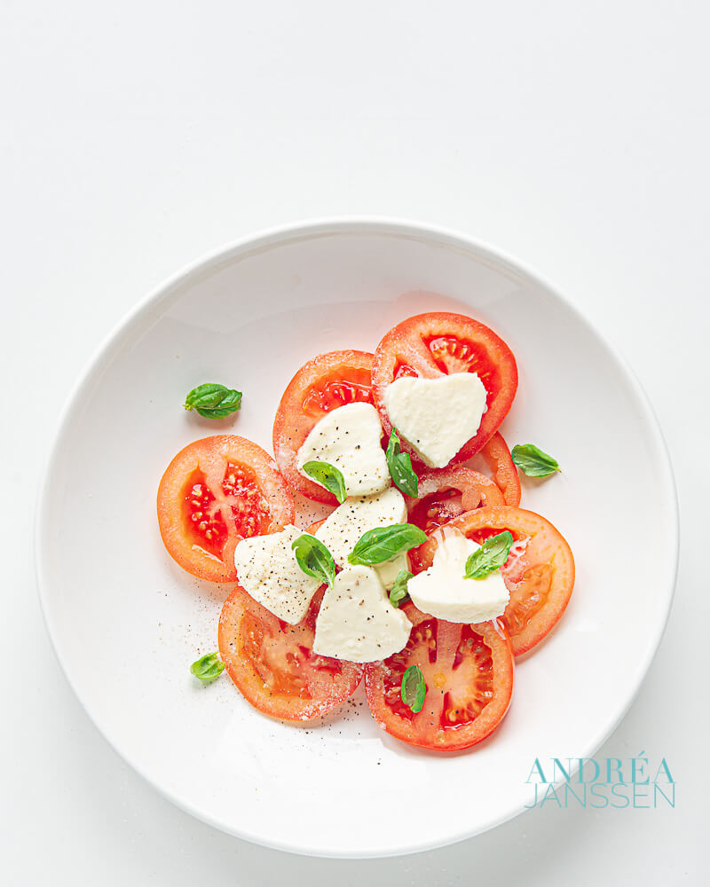 Valentijns salade caprese - Valentines caprese salad