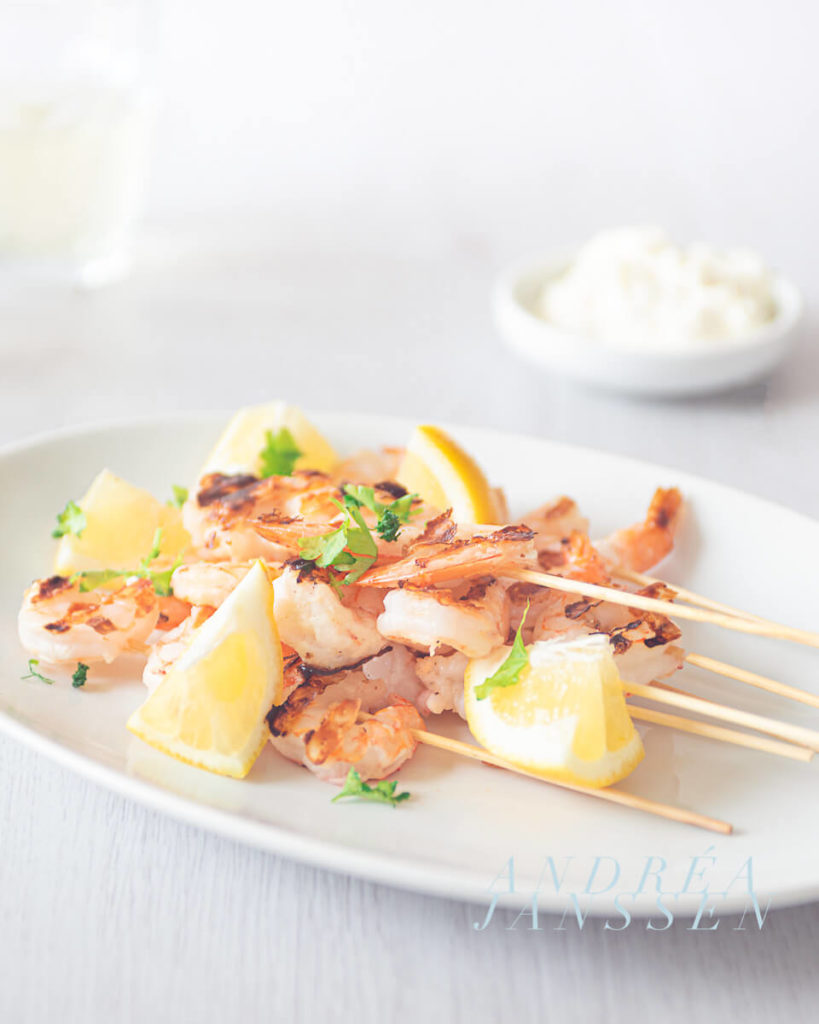 Shrimp with lemon