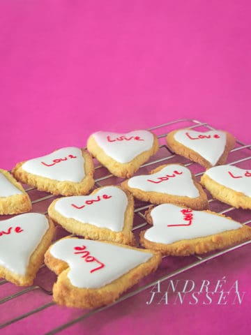 Valentijns hartjes koekjes