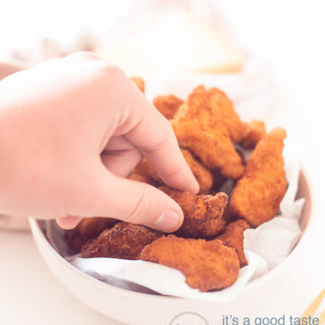 Krokante kip nuggets met Parmezaanse kaas