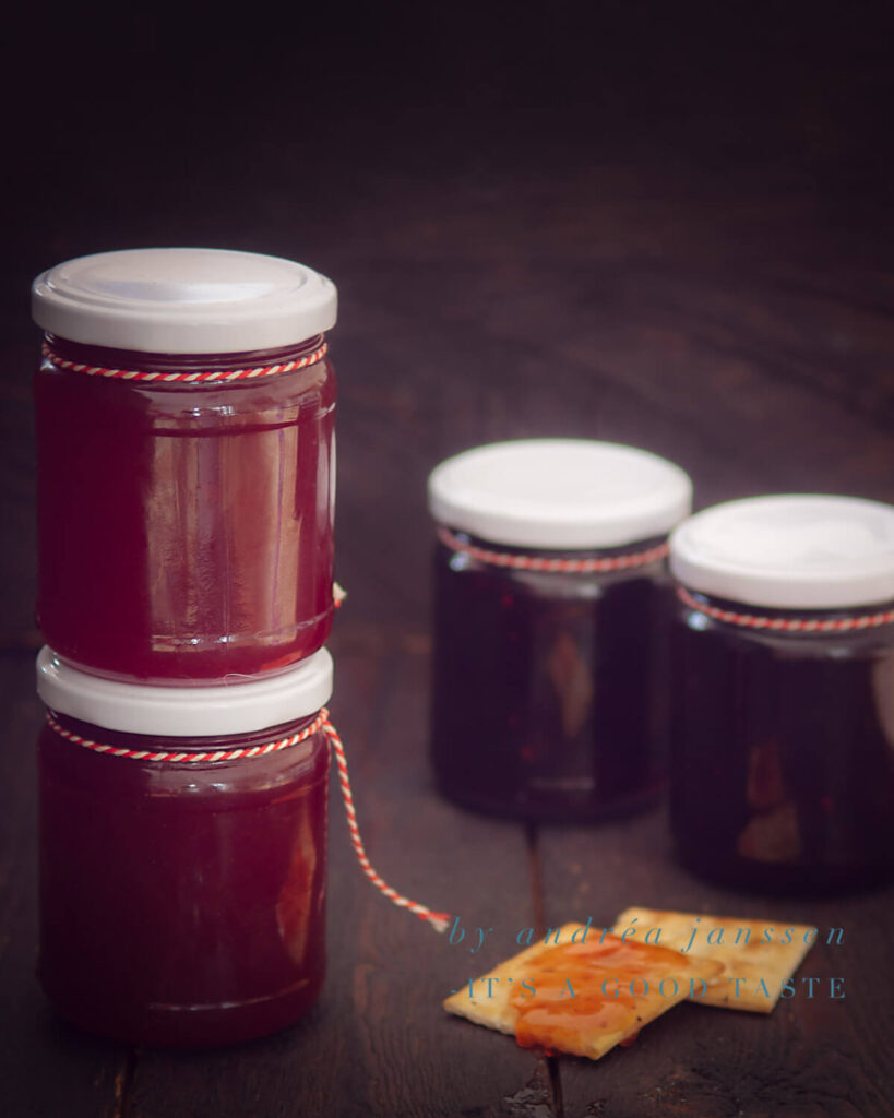 Rode bessen jam met port