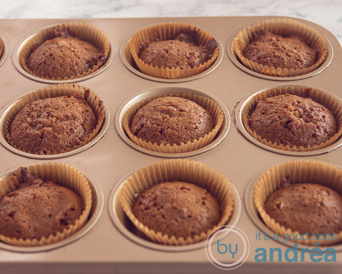 Gebakken stroopwafel cupcakes