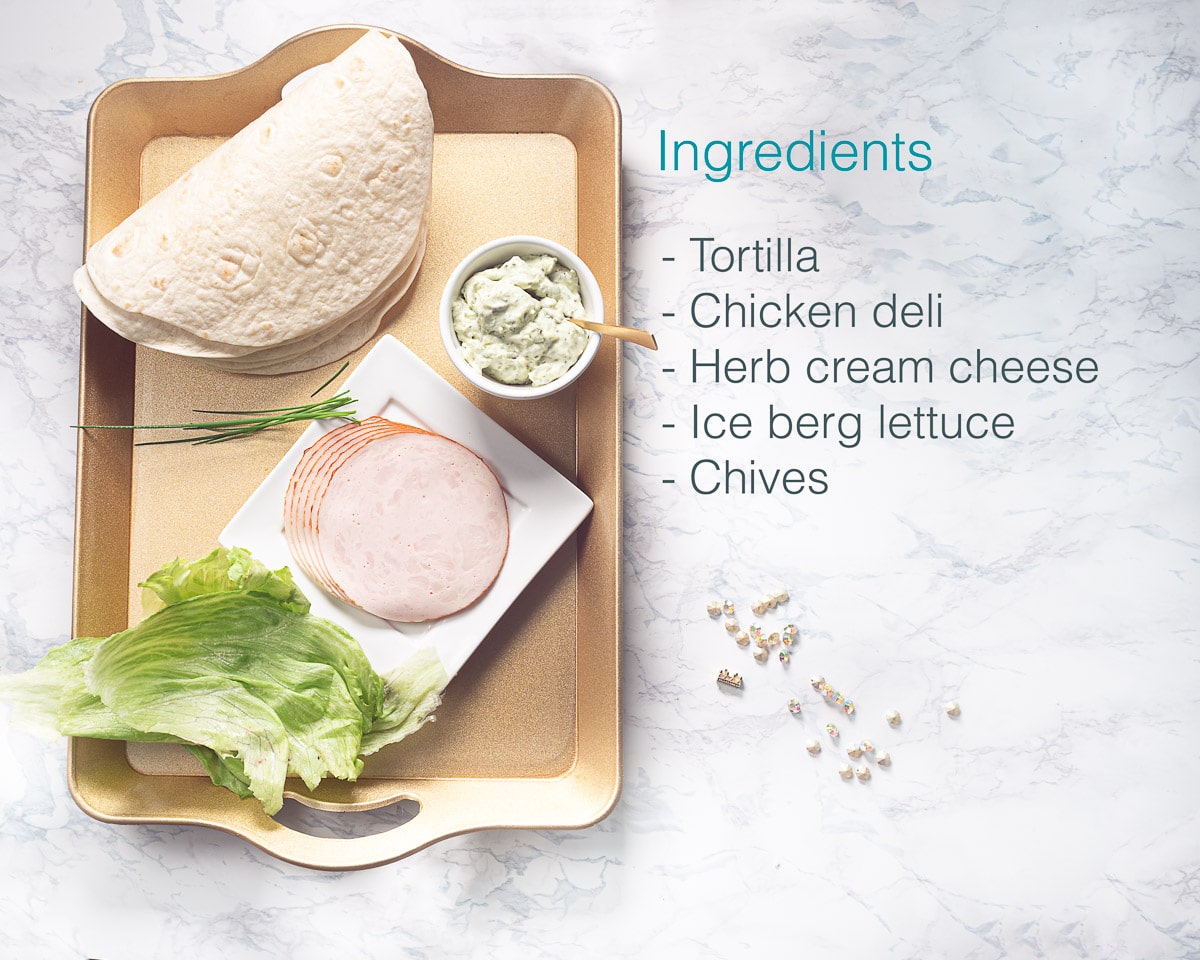 Ingredients Chicken tortilla roll ups