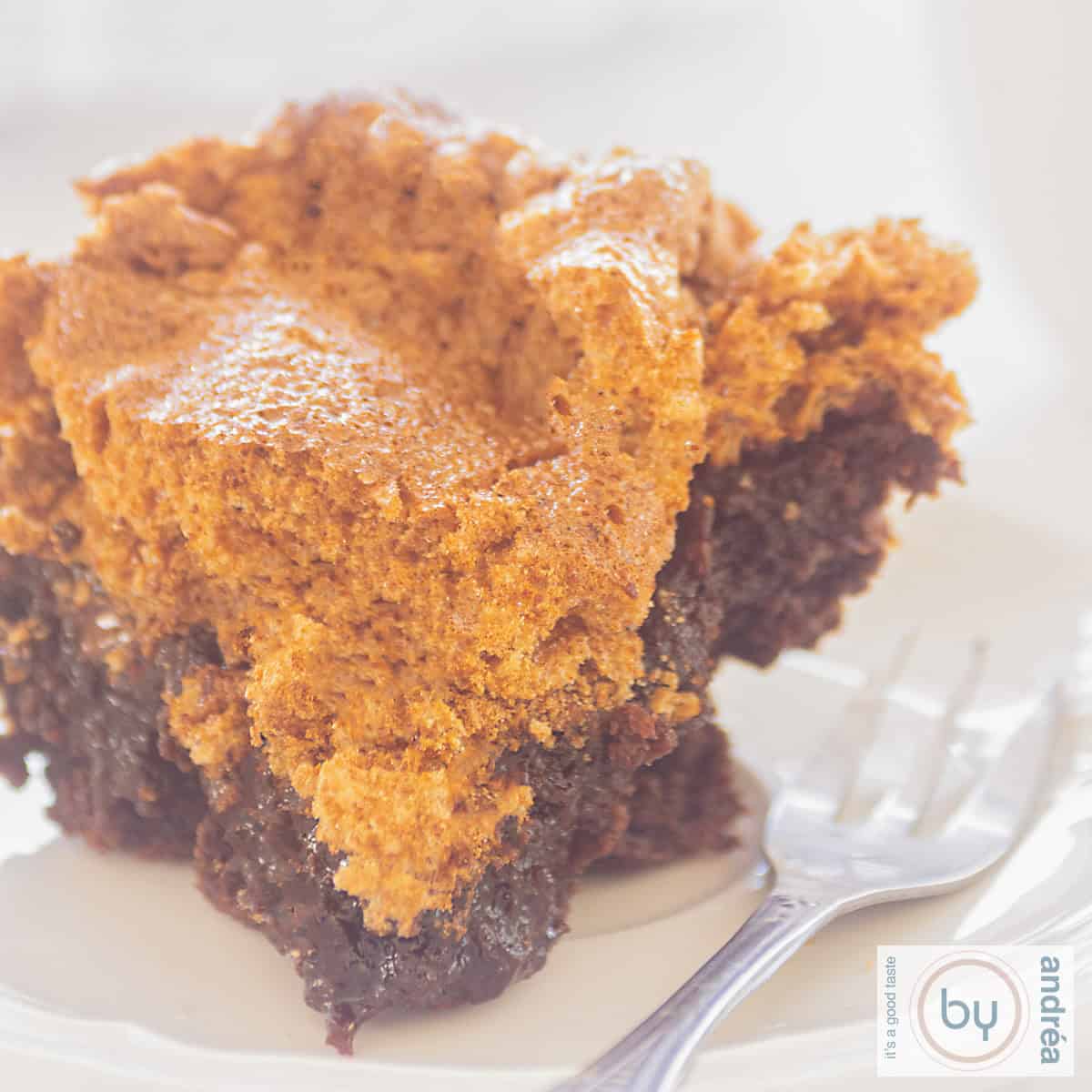 Een vierkante foto van een deel van de Marshmallow brownies
