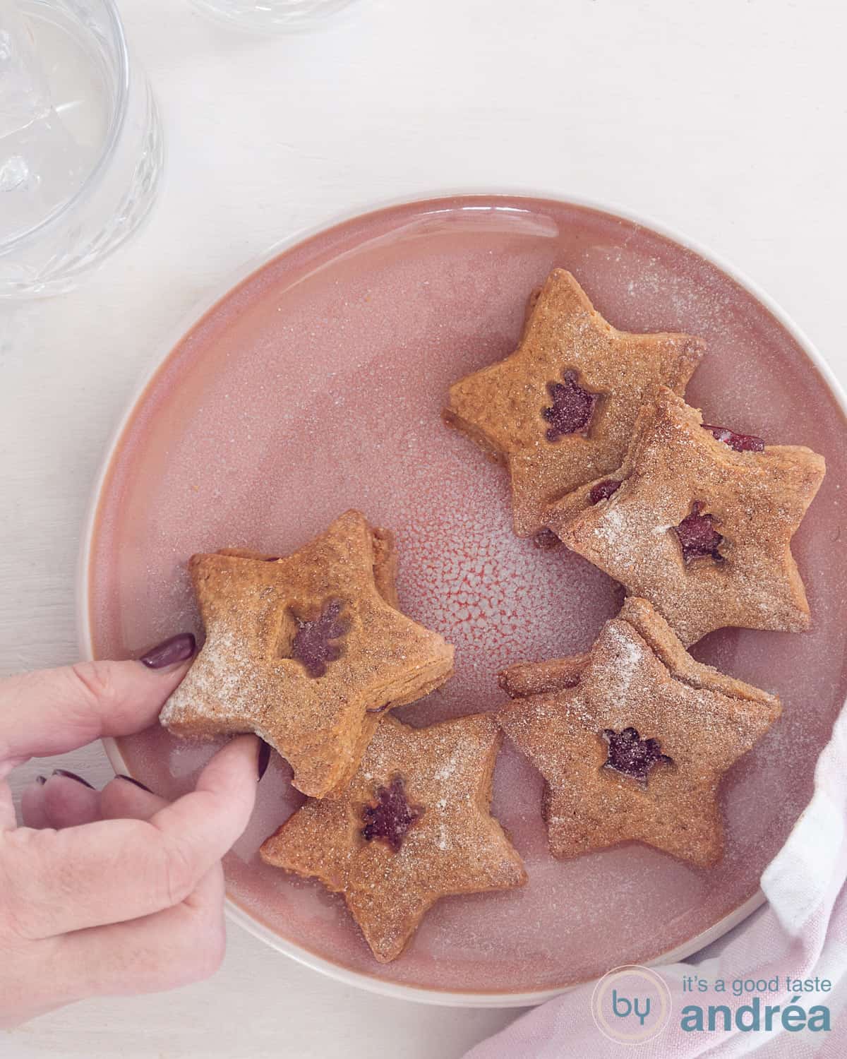 Kerst koekjes met jam