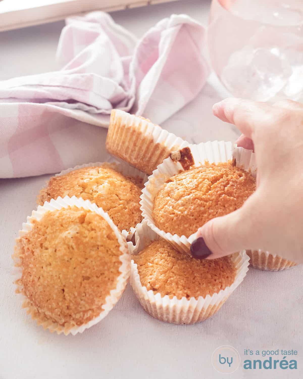 Muffins met parelsuiker