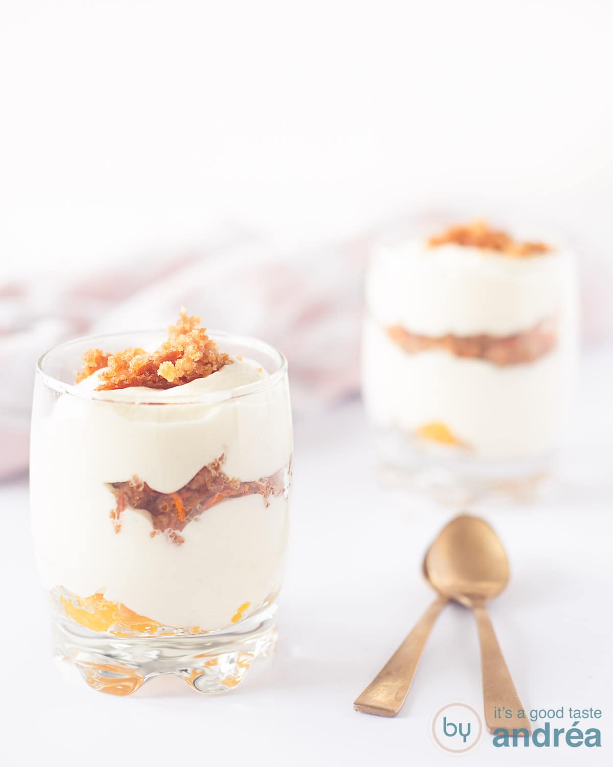 Wortelcake parfait - carrot cake parfait