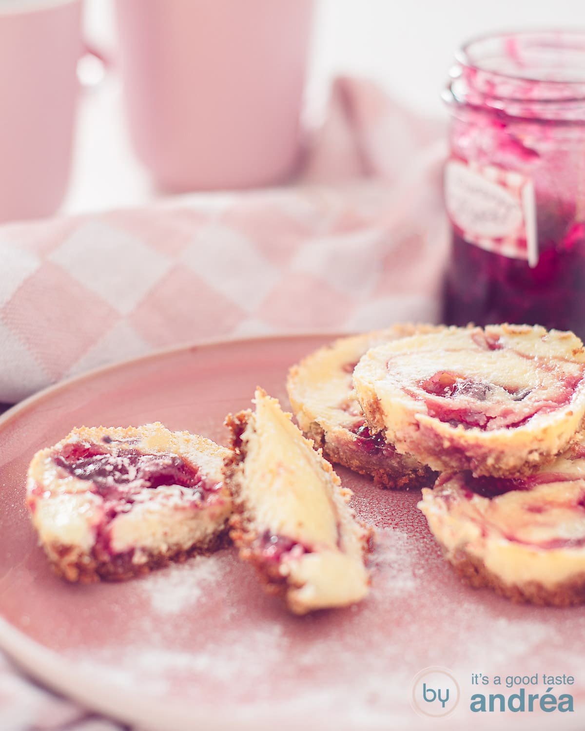 mini cheesecakes met bosvruchten