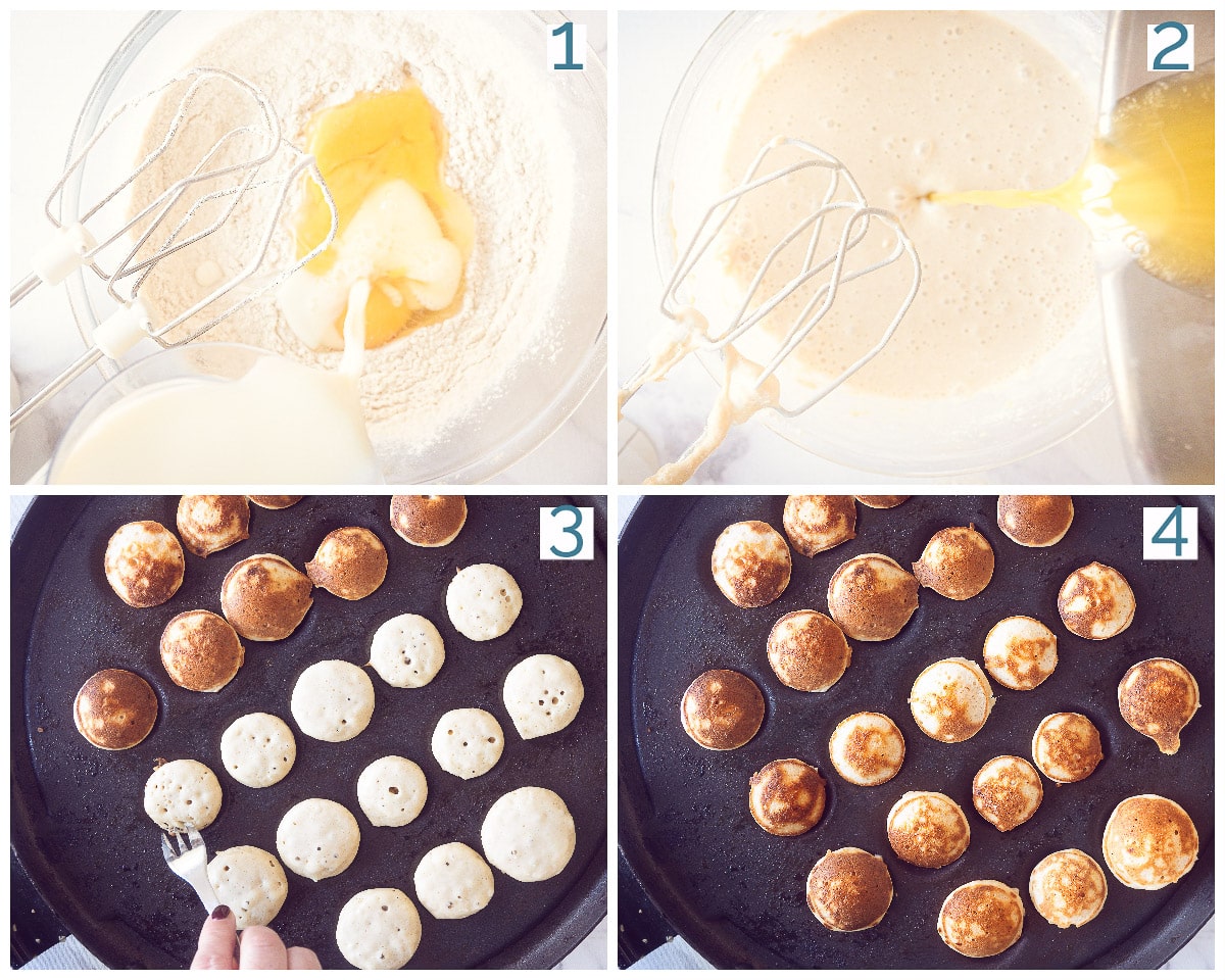 4 collage foto bereiding Zelf Poffertjes Maken-1