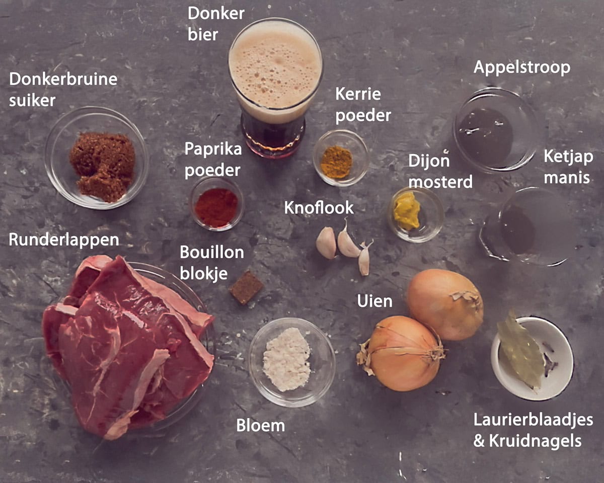 Ingrediënten Patatje stoofvlees uit de slowcooker