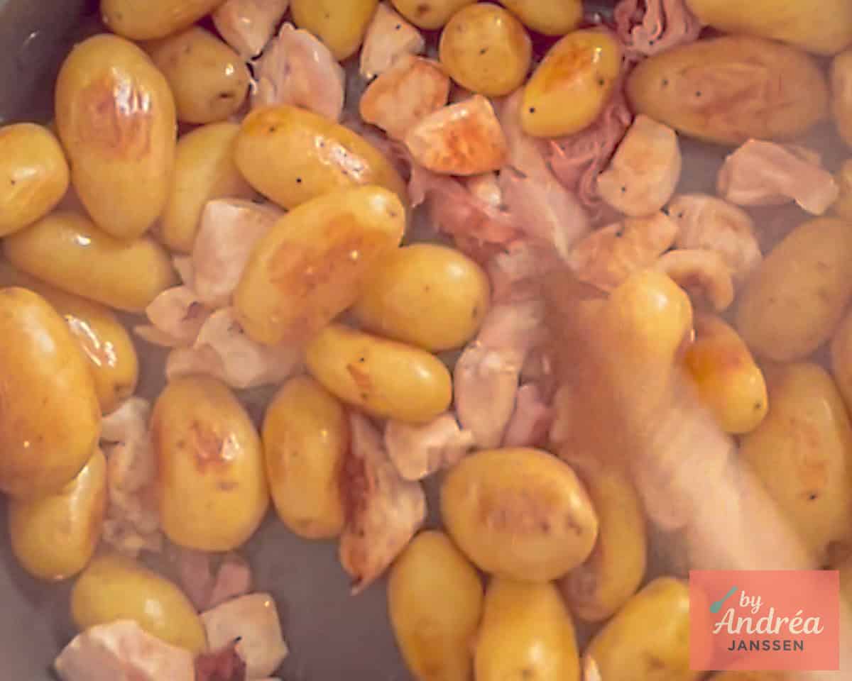 Bonne Femme met Krieltjes en kip