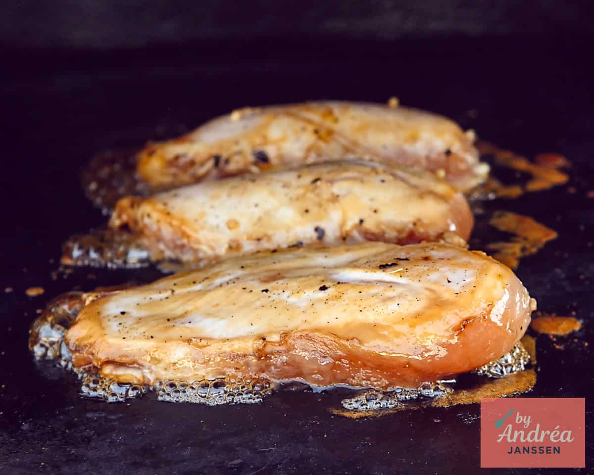 Kipfilet gegrild op de BBQ