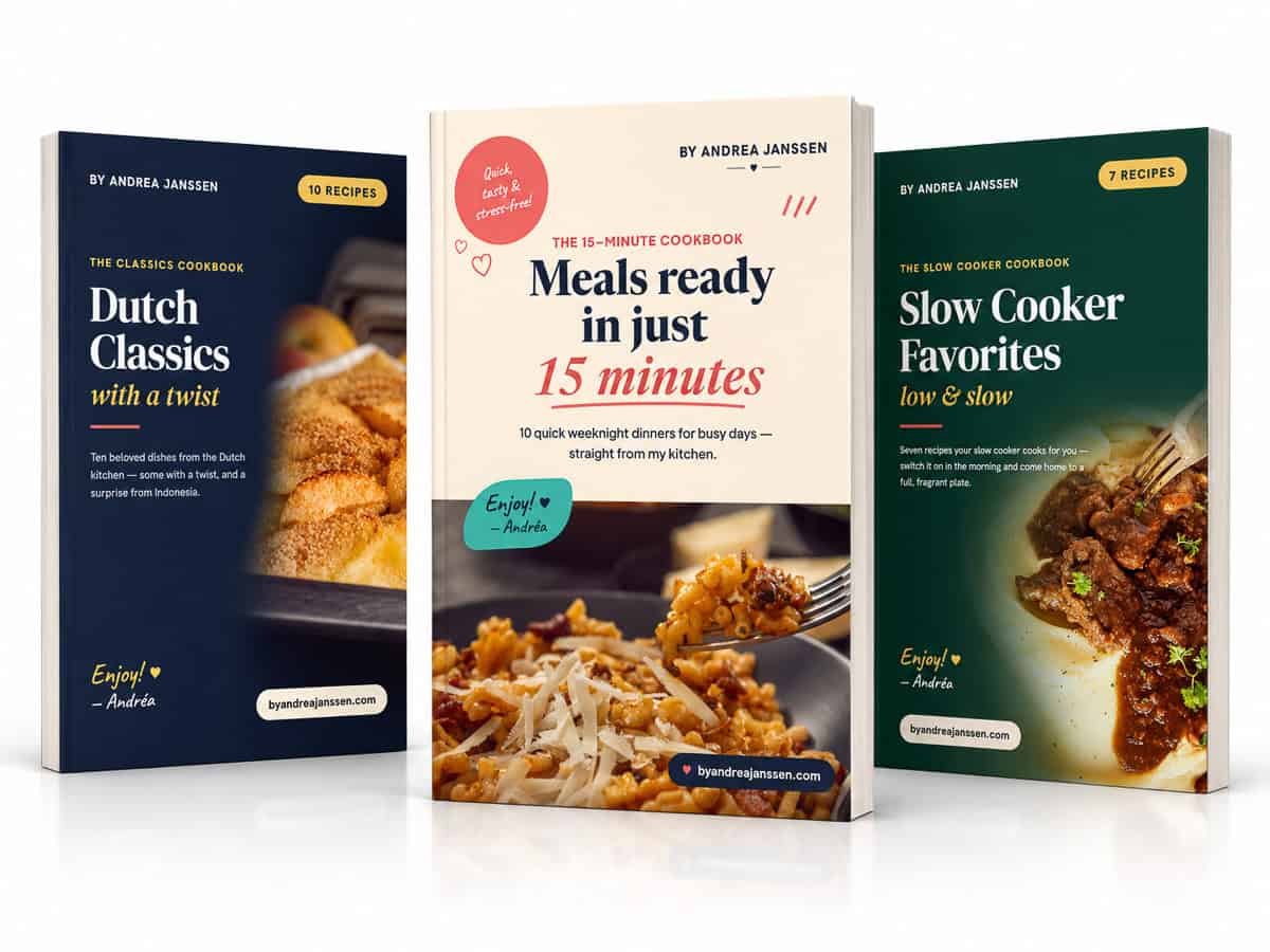 Picture with three free e-cookbooks