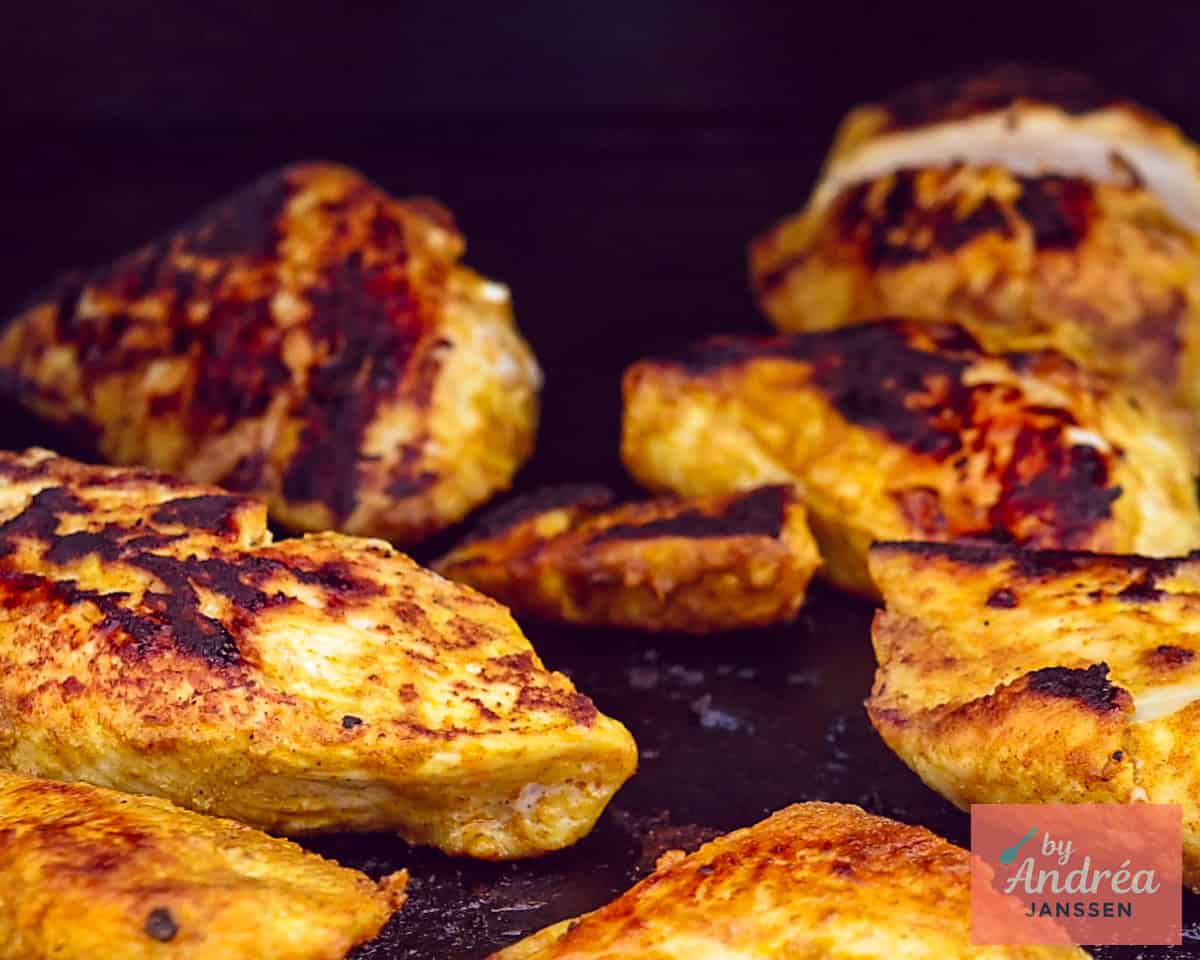 Gegrilde kip op de BBQ